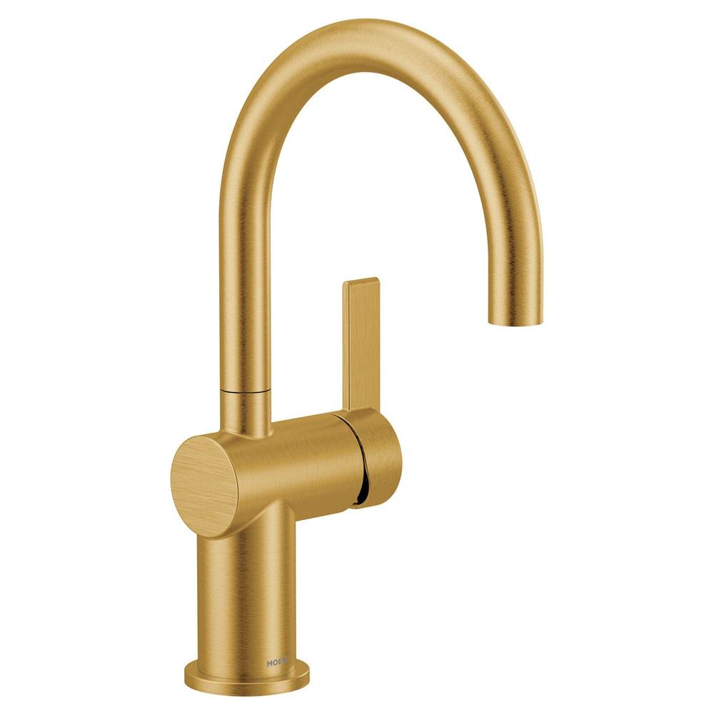 Moen - Cia Single Handle Bar Faucet in Brushed Gold - Brushed Gold