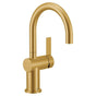 Moen - Cia Single Handle Bar Faucet in Brushed Gold - Brushed Gold
