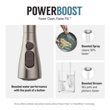 STO One-Handle High Arc Pulldown Kitchen Faucet with Power Clean, Chrome