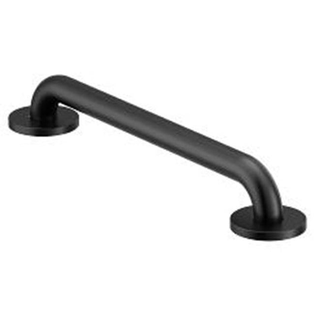 Moen - Matte Black 16'' Concealed Screw Grab Bar - Matte Black