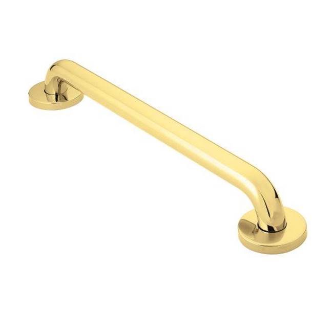 Moen - Polished Brass 24'' Concealed Screw Grab Bar - Polished Brass