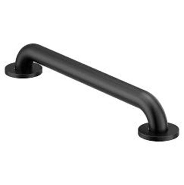 Moen - Matte Black 18'' Concealed Screw Grab Bar - Matte Black