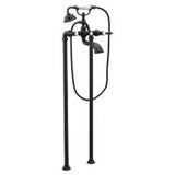 Moen - Weymouth 2H Wallmount Tub Filler, Matte Black - Matte Black