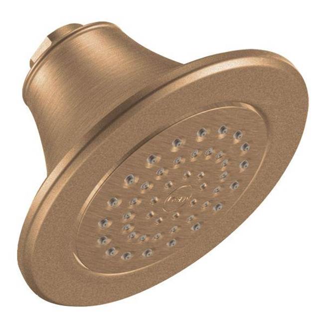 Moen - Brushed bronze one-function 5-7/8'' diameter spray head moenflo xlt