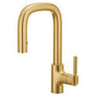 Moen - Brushed Gold One-Handle Pulldown Bar Faucet - Brushed Gold