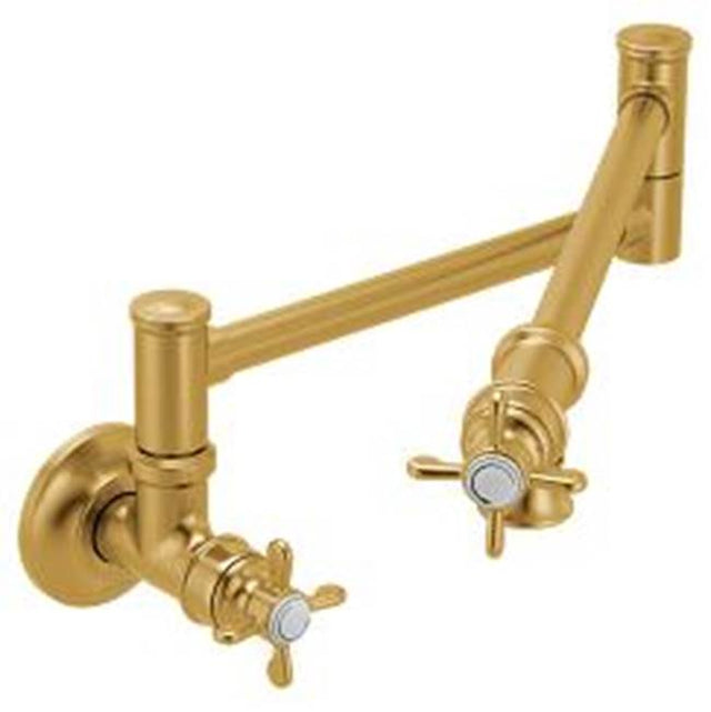 Moen - Brushed gold two-handle kitchen faucet - Brushed Gold