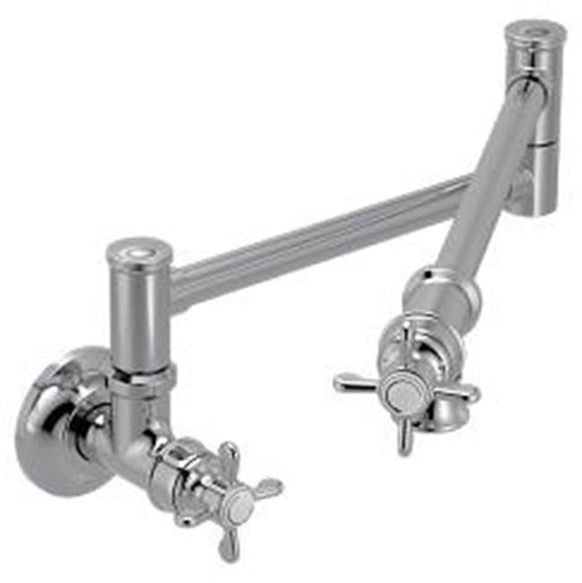 Moen - Chrome two-handle kitchen faucet - Chrome