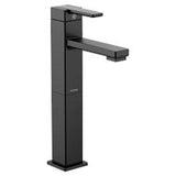 Moen - Matte black one-handle vessel bathroom faucet - Matte Black