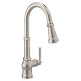 Moen - Spot Resist Stainless One-Handle Pulldown Kitchen Faucet - Spot Resist Stainless