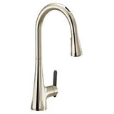 Moen - Polished Nickel One-Handle Pulldown Kitchen Faucet - Polished Nickel