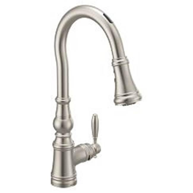 Moen - Spot Resist Stainless One-Handle Pulldown Kitchen Faucet - Spot Resist Stainless