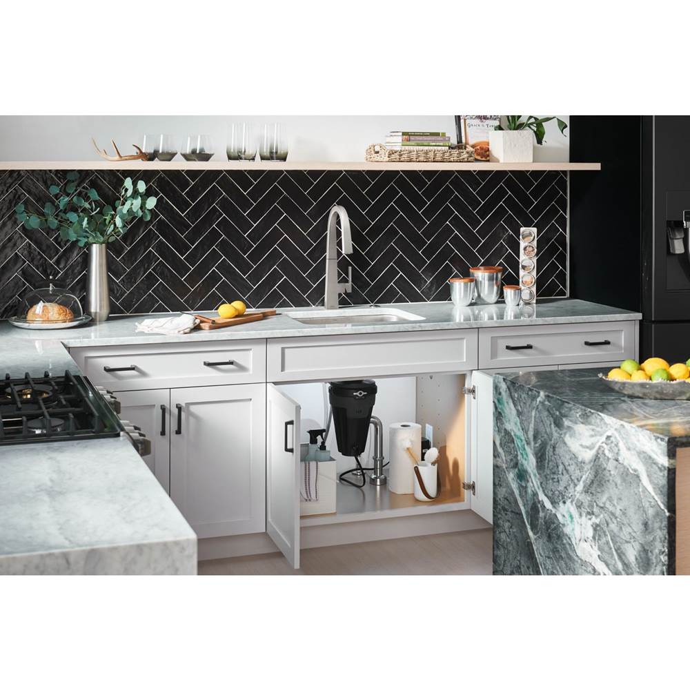 Moen S Nio One-Handle Pull-down Kitchen Faucet with Power Clean, Includes Secondary Finish Handle Option, Chrome