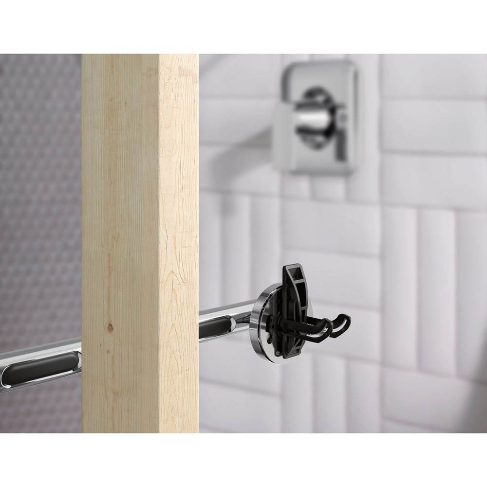 Matte Black 24'' Designer Grab Bar