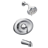 Eva Posi-Temp Eco-Performance Tub and Shower Trim Kit, Valve Required, Chrome