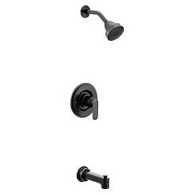 Moen - Matte black Posi-Temp(R) tub/shower - Matte Black