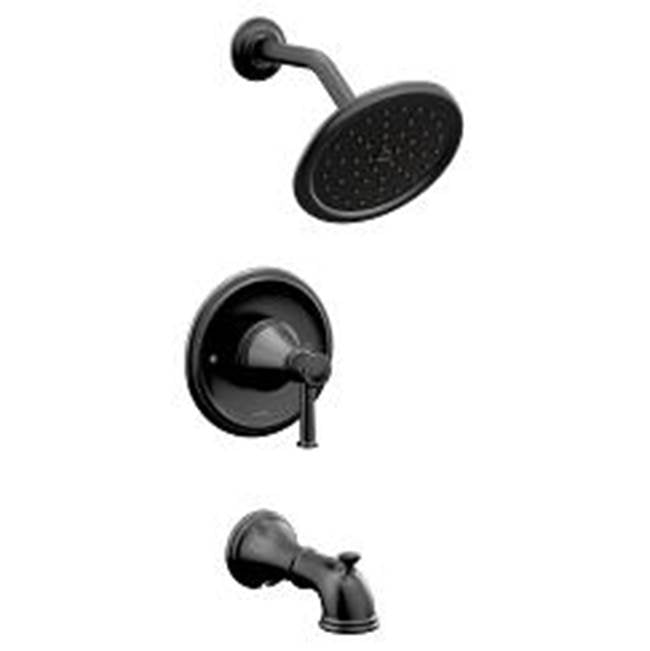 Moen - Matte black Posi-Temp(R) tub/shower - Matte Black