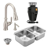 3-1/2 Inch Kitchen Sink Stainless Steel Basket Strainer with Drain Assembly, Stainless
