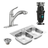 3-1/2 Inch Kitchen Sink Stainless Steel Basket Strainer with Drain Assembly, Stainless