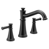 Moen - Matte black two-handle roman tub faucet - Matte Black
