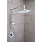 Shower Rail System with 2-Function Diverter in Chrome (Valve Sold Separately)