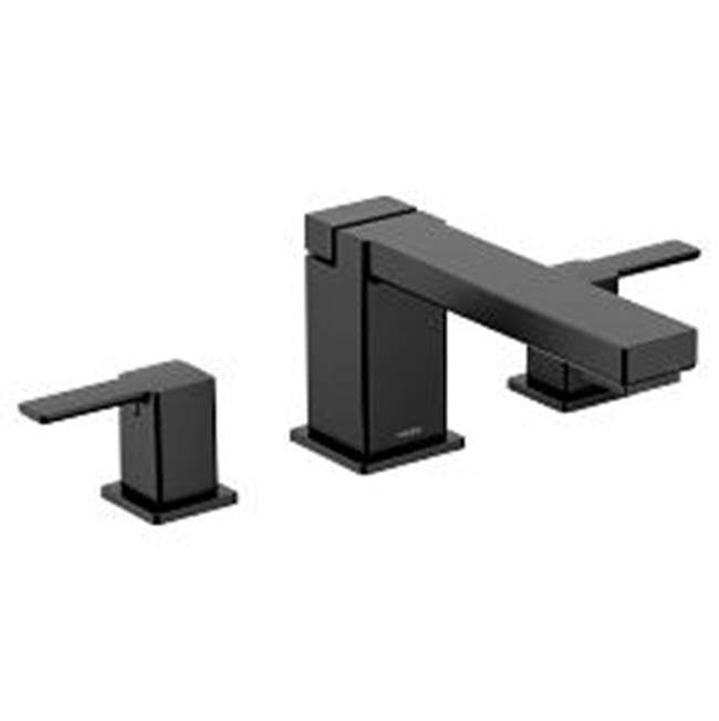 Moen - Matte black two-handle roman tub faucet - Matte Black