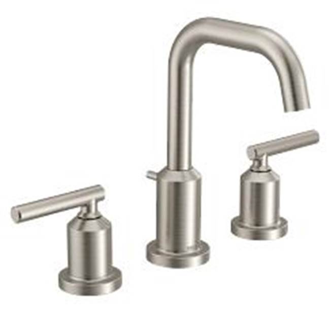 Moen - Brushed Nickel Two-Handle Bathroom Faucet - Brushed Nickel