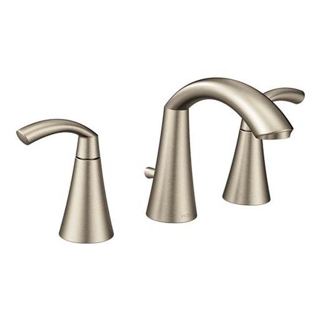 Moen - Brushed Nickel Two-Handle Bathroom Faucet - Brushed Nickel
