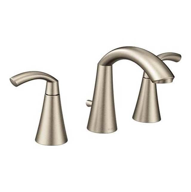 Moen - Brushed Nickel Two-Handle Bathroom Faucet - Brushed Nickel