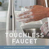 Belfield Touchless 1-Handle Pull-Down Sprayer Kitchen Faucet with MotionSense Wave and Power Clean in Spot Resist Stainless