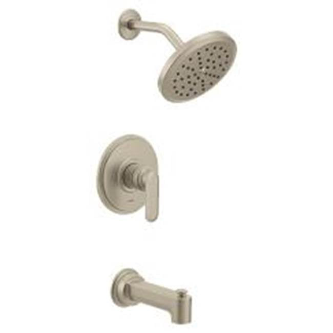 Moen - Chrome M-CORE 3 series tub/shower - Brushed Nickel