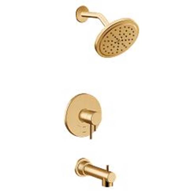 Moen - Align Brushed Gold M-Core 4-Series Tub/Shower - Brushed Gold