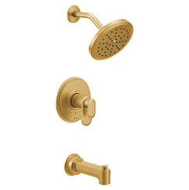 Moen - Greenfield Brushed Gold M-Core 4-Series Tub/Shower - Brushed Gold