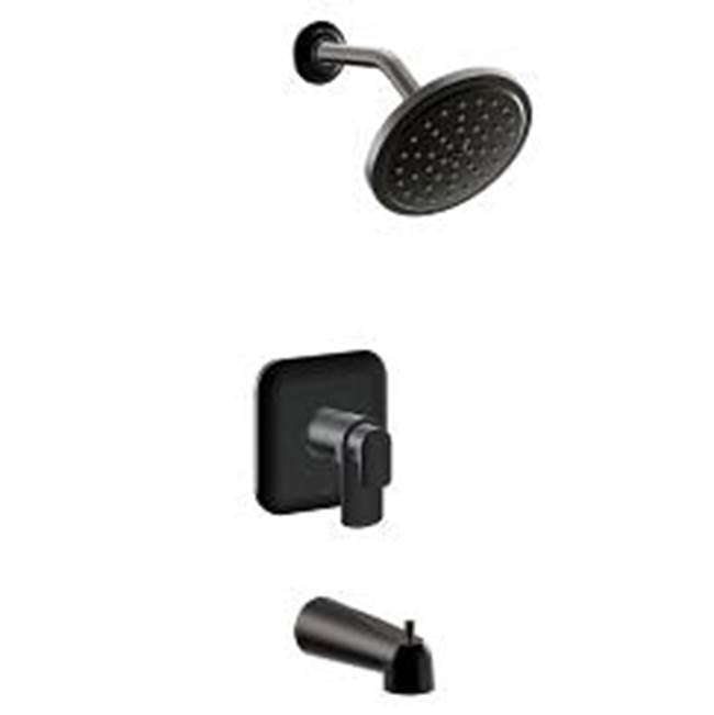 Moen - Rizon Matte Black M-Core 4-Series Tub/Shower - Matte Black
