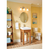Brushed Gold Three Globe Bath Light