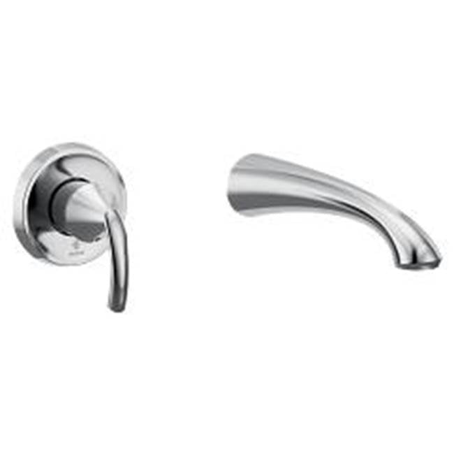Moen - Glyde 1H Wall Mount Tub Filler, Chrome - Chrome