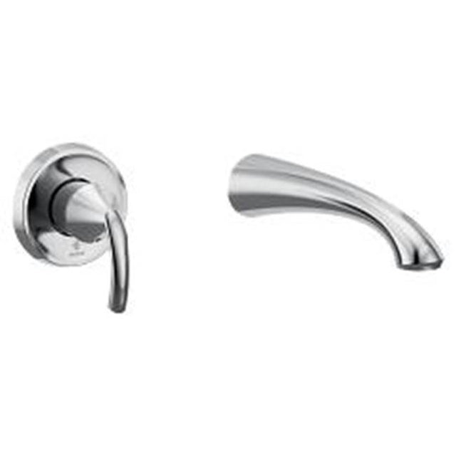 Moen - Glyde 1H Wall Mount Tub Filler, Chrome - Chrome