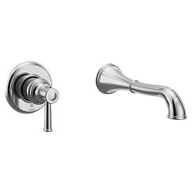 Moen - Belfield 1H Wall Mount Tub Filler, Chrome - Chrome