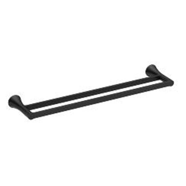 Moen - Matte Black Double Towel Bar - Matte Black
