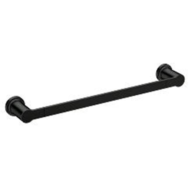 Moen - Matte Black 18'' Towel Bar - Matte Black