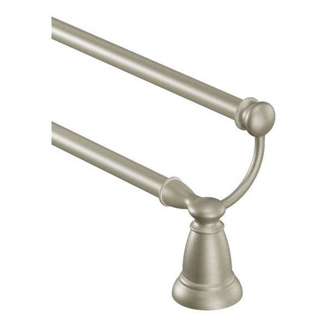 Moen - Brushed Nickel 24'' Double Towel Bar - Brushed Nickel