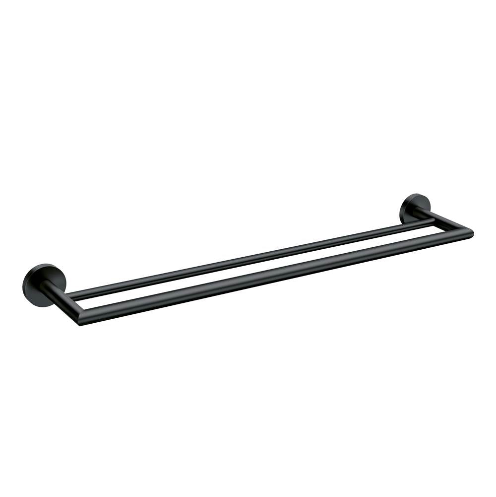 Moen - Matte Black Double Towel Bar - Matte Black