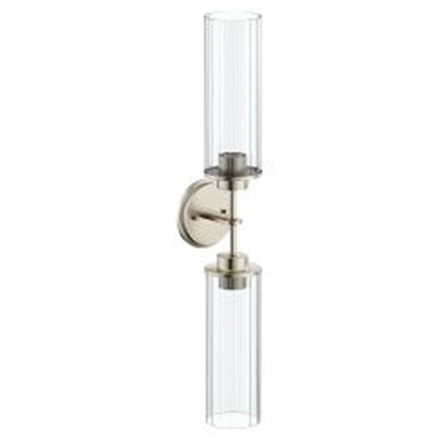 Moen - Brushed Nickel Two Globe Bath Light - Brushed Nickel