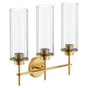 Moen - Brushed Gold Three Globe Bath Light - Brushed Gold