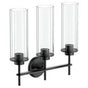 Moen - Matte Black Three Globe Bath Light - Matte Black