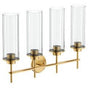 Moen - Brushed Gold Four Globe Bath Light - Brushed Gold