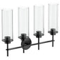 Moen - Matte Black Four Globe Bath Light - Matte Black