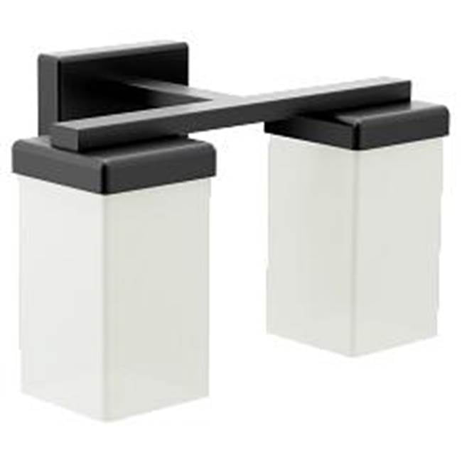 Moen - Matte Black Two Globe Bath Light - Matte Black