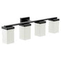 Moen - Matte Black Four Globe Bath Light - Matte Black