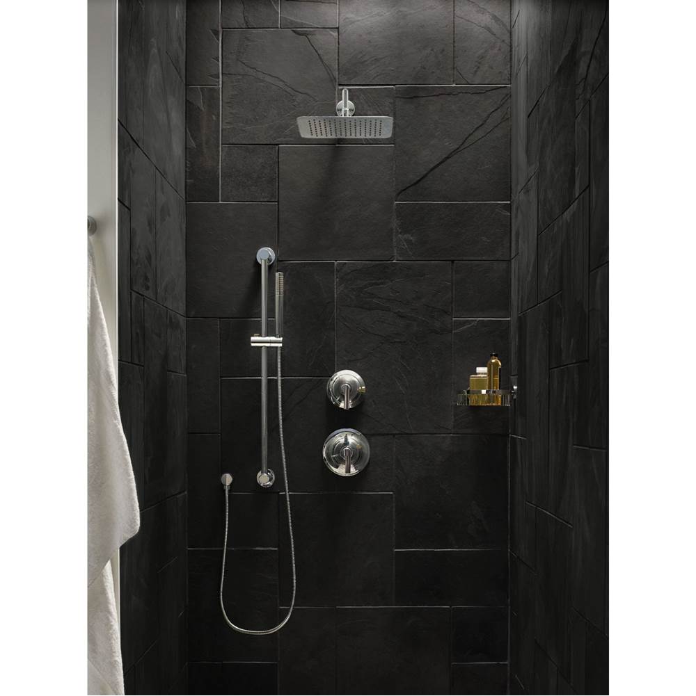 Modern Eco-Performance Handshower Handheld Shower with 30-Inch Slide Bar and 69-Inch Metal Hose, Chrome