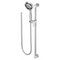 Moen - 5-Function Massaging Handshower with Toggle Pause, Includes 30-Inch Slide Bar and 69-Inch Hose, Chrome - Chrome